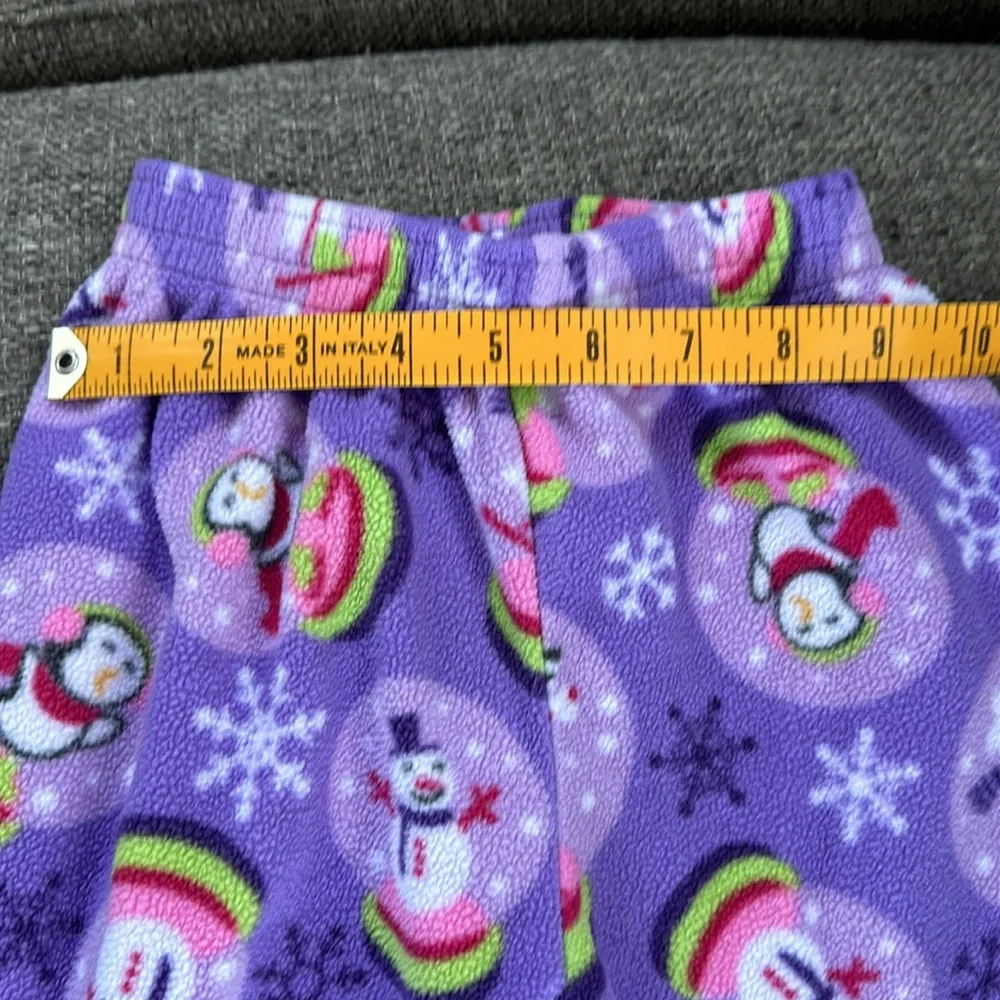 The Children’s place Girls Purple Penguin Size 4 Fleece Pajama Set